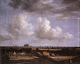 Jacob Van Ruisdael Famous Paintings - Landscape with a View of Haarlem